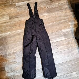 Kid's Black Snow Bib Overalls